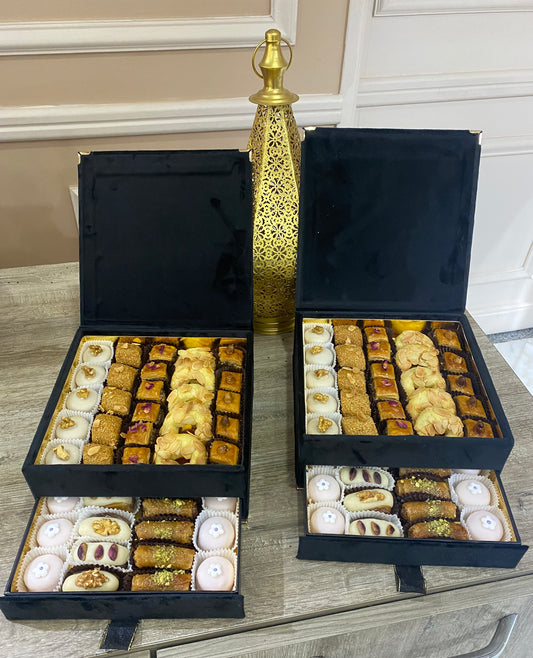 Coffret 50 pièces mini traditionnel علبة 50 قطعة حلويات تقليدية جزائرية